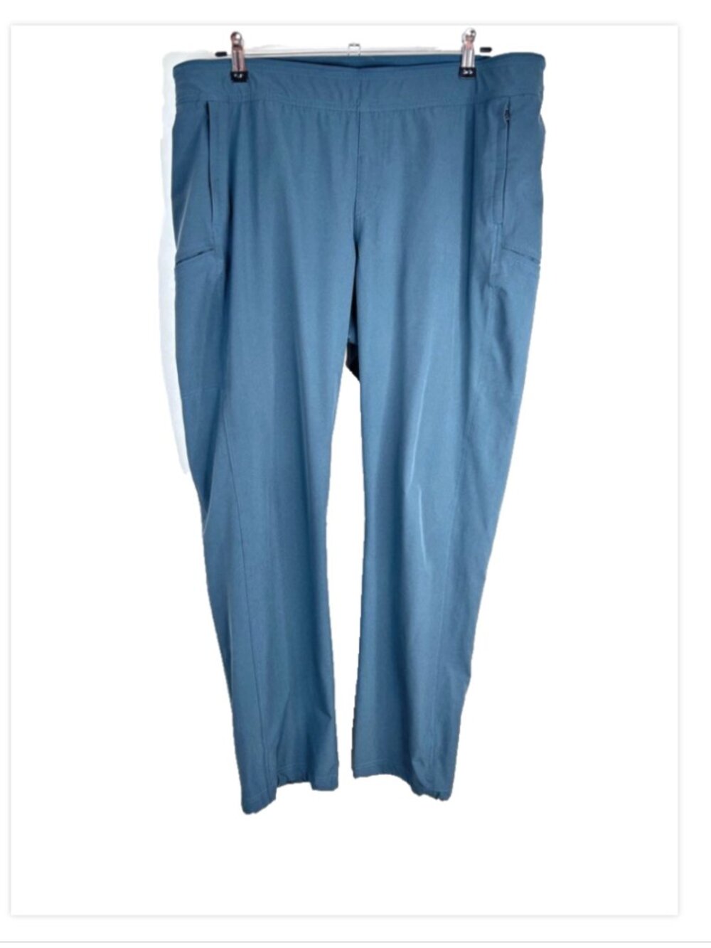 KUHL Hiking Pants XL Teal Blue Stretch Zip Pockets Camping Gorpcore Outdooor